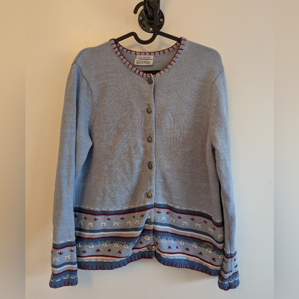 Vintage Northern reflections cardigan, women's small